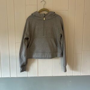 Gray Half-Zip Hoodie